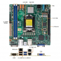 1U Rack Mount Computer with Supermicro X12STL-IF Motherboard 1U Rack Mount Computer with Supermicro X12STL-IF Motherboard