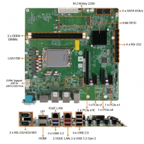 1U Rackmount Computer with IMB-H610E-MATX Motherboard