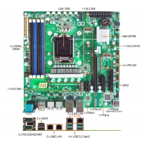 1U Rackmount Computer with IMB-Q470EJT2-MATX Motherboard