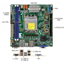 1U Rack Mount Computer with Supermicro X13SCL-IF Motherboard