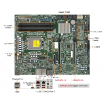 1U Rackmount Computer With Supermicro X14SAE Motherboard 
