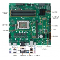 1U Rackmount Computer with ASUS Pro B760M-CT-CSM Motherboard