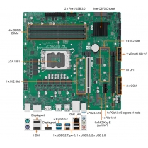 1U Rackmount Computer with ASUS Pro Q870M-C-CSM Motherboard