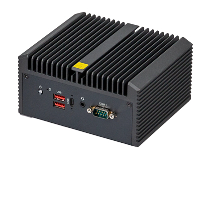qbix rpla1335h a1 fanless embedded computer frontview
