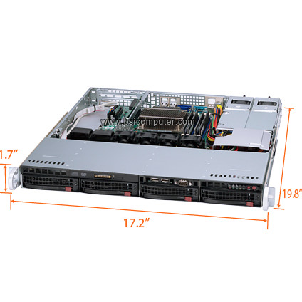 RMS111 1U 19.8" Depth Rack Mount Computer RMS111 1U 19.8" Depth Rack Mount Computer
